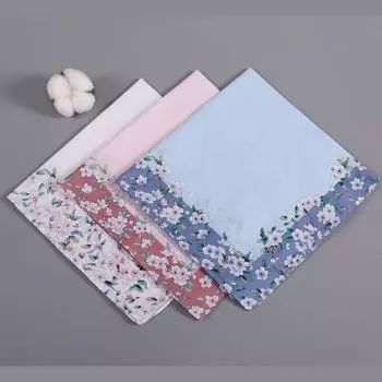 Handkerchief Women s Carry-on Japanese Style Wedding Cotton Old-Fashioned Handkerchief Chinese Ancient Style Sweat-Absorbent Square Handkerchief Love T: One for each of the three models
