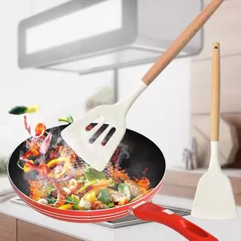 Ручка для приготовления пищи Инструмент для дома Посуда Набор кухонных принадлежностей Силикон для пищевых продуктов Кухонная утварь Инструменты для приготовления пищи Антипригарное покрытие Белые аксессуары Egg Beater