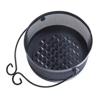 Handle Fireproof Hollow Metal Iron Mosquito Incense Coil Holder Retro Mosquito Incense Burner Box Container with Handle чёрный