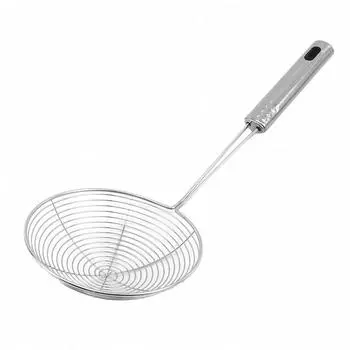 Handle Frying Filter Long Stainless Steel Colander French Fries Colander Kitchen Fried Net Sieve Tool Spoon Leaky Spoon M