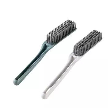 Handle High-top Shoe BrushStreamlined Long-handled Plastic Brush Small Soft-bristled Wall-mounted Plastic Cleaning Brush 1pc белый