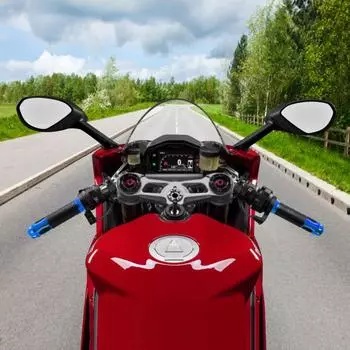 Handlebar Glove Universal Warm 12v Modified Aluminum Alloy Motorcycle Accessories Electric Heating Handlebar Durable синий