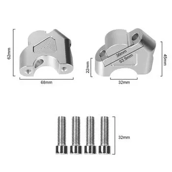 Handlebar Riser CNC For BMW R1200GS R1250GS R1250RS S1000XR R1200R Adventure ADV 32MM Motorcycle Handlebar Back Move Mount чёрный