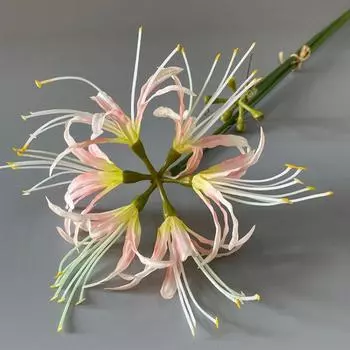 Handmade Artificial Higanbana Flower Branch Plastic Fake Flower Office Desktop Decoration Style 2