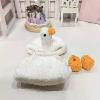 Handmade Christmas 17cm Pendant Clothes Knitted Wool Onesie Snowman Baby Clothes Bee 15CM Rabub handmade sweater