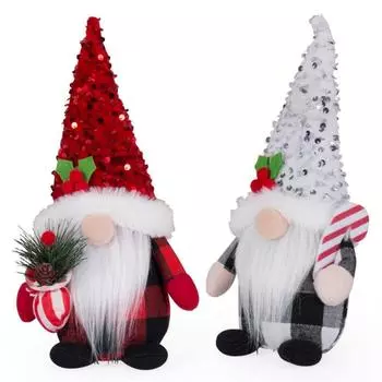 Handmade Christmas Faceless Doll Rudolph Doll Dwarf Doll Christmas Gnome Doll Christmas красный