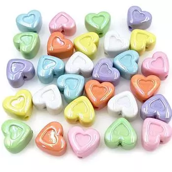 Handmade Fashion 10pcs Necklace Bracelet Beads Material Concave Acrylic 3D UV Dazzle Color DIY Jewelry Accessories Earrings Making Accessories зелёный