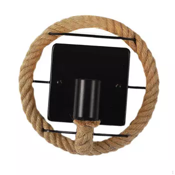 Настенный бра из железа ручной работы с характерным акцентом в виде веревки — современный светильник для дома Style A