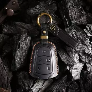 Handmade Leather Retro Key Cover for Cadillac XT5/XT4/XT6