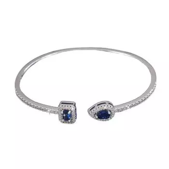 Handmade Luxury Geometry Bangle Jewelry Adjustable Open Bangle Female Lady Girl