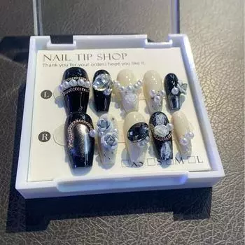 Handmade Nail Wear Fashion Casual Simple Exquisite Classic Nail Patch Style XS