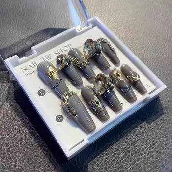 Handmade Nail Wear Fashion Casual Simple Exquisite Classic Nail Patch Style XS