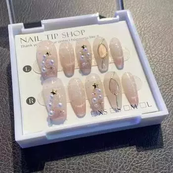 Handmade Nail Wear Fashion Casual Simple Exquisite Classic Nail Patch Style XS