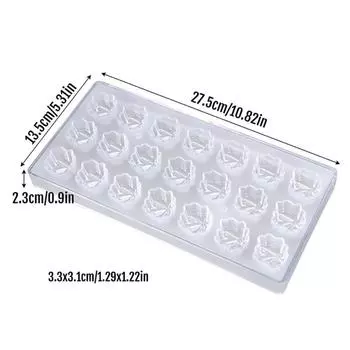 Handmade Sphere Chocolate Tools Transparent Bar Mould New Baking Pastry Tools Confectionery 1