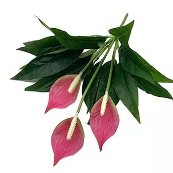Handmade Tropical Artificial Anthurium Plants Real Touch Real Touch Palm Tree Wedding