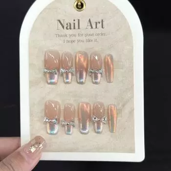 Handmade Wear Nail Fashion Casual Simple Exquisite Classic Nail Patch Style XS