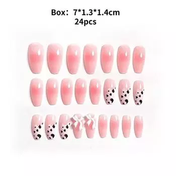 Handmade Wear Nail Fashion Cute Threedimensional Bow Exquisite Nail Style Patch