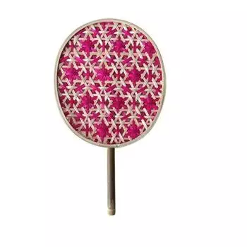 Handmade Weaving Fan Ancient Hand Cranked Fan Home Decoration Bamboo Braided Fan Summer Style B