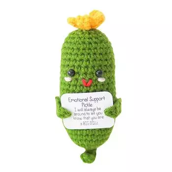 Handmade Woolen Potato, Funny Potato Expression Pack, Handmade Crocheted Pendant, Cute Toy Hanging Buckle One Size зелёный