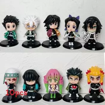 Handpainted Slayer Demon Pvc Model Figures Assembleable Set For Collectors