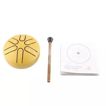 Handpan Drum Professional Mini 6 Note Worry Free Tongue Drum перкуссионный инструмент с барабанными палочками