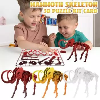 Hands Craft DIY 3D Printed Puzzle – Wild Animals Bundle Pack Set Brain Teaser Puzzles Educational Toy Adults And Kids To Build Safe One Size красный