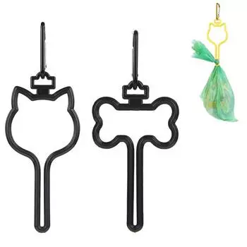 Держатель для собачьего какашки без рук, держатель для мусорного мешка, зажим для поводка, простая в использовании сумка-переноска для поводка для собак, легкая прогулка с собакой