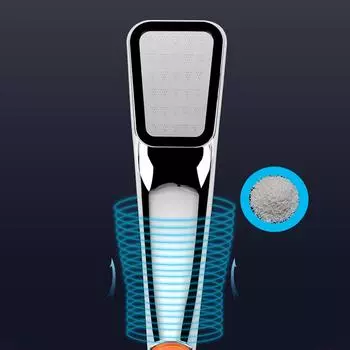Handset High Pressure Shower Head Powerful Handset Heads чёрный