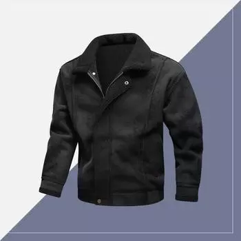 Handsome Motorcycle Retro Conventional Pu Leather Jacket for Men and Women Joker Loose Leather Jacket In Spring and Autumn. M