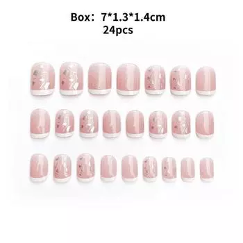 Handworn Fashion Nail Heartshaped Exquisite Classic Pure Wind Nail Style Patch