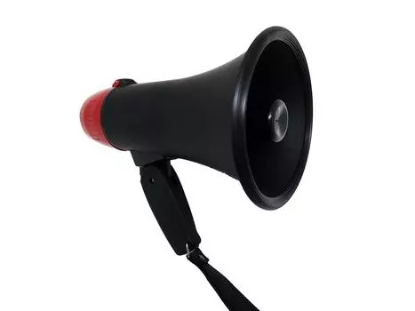 Handy Megaphone Loudspeaker 10W Matte Black E&K AX-10WB E&K