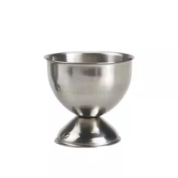 Удобные чашки для яиц из нержавеющей стали, подставка для яиц, настольная чашка, кухонный инструмент серебряный