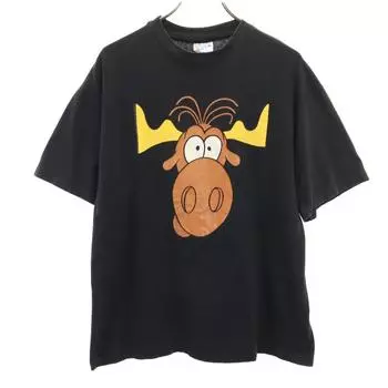 Hanes 90-х годов Сделано в США Старая футболка с оленем Taco Bell с коротким рукавом и одинарной строчкой Мужская Б/У