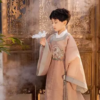 Ханфу девушка в китайском стиле тканевое летнее платье античный костюм Тан костюм супер феи платье маленькая девочка юбка русалки принцессы нижнее белье S