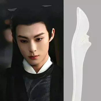 Hanfu для женщин имитация белых аксессуаров для волос шпилька в китайском стиле вилка для волос палочка для волос белый