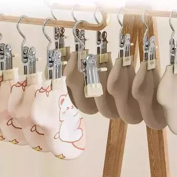 Hanger Clothes Hook Organizer Laundry Hat Storage Wardrobe for Hanging Pieces Racks Pants Hooks Organizers. 5/10/15/20 Clothing 10pcs бежевый