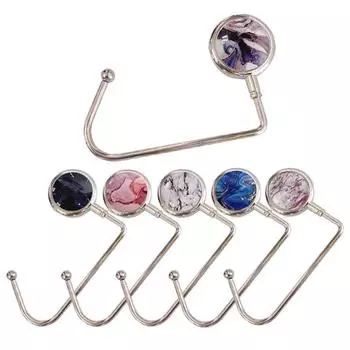 Hanger Hook Ceramic Marble Hook Desktop Bag Hook Bag Hanger Desktop School Bag Organizer Hooks Foldable Bag Umbrella Hook