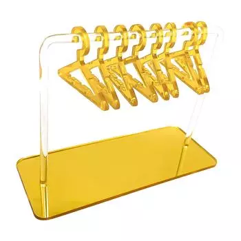 Hangers Clear Acrylic Jewelry Display Rack Transparent for Storage Rack en золотой