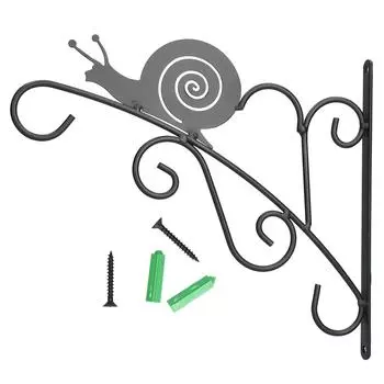 Hanging Basket Flower Stand European Style Wall Mounted Wrought Iron Flower Basket Living Room