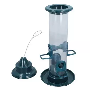 Подвесная кормушка для птиц, регулируемый крючок, автоматическая кормушка для птиц с 4 насестами для улицы