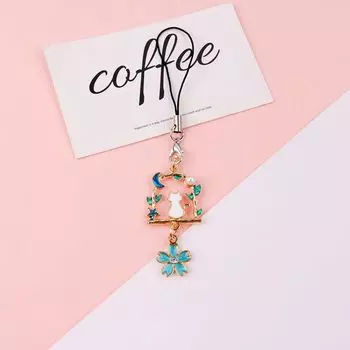 Hanging Chain Pendant Basket Cat Phone Case Pendant U Disk Hanging Pendant Smart Phone Strap B