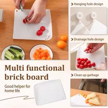 Hanging Chopping Board With Draining Holes Cutting Board Household Washing Vegetables And Small Plate One Size