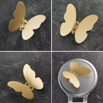 Вешалка для одежды Простая установка Удобный цельный дизайн Настенный подвесной латунный декоративный крючок белый