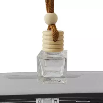 Hanging Empty Car Diffuser Bottles Aromatherapy Pendant Bottle For Vehicle Home Diffuser Vials Remove Auto Odor Long-Lasting прозрачный
