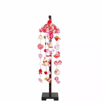 Hanging Hina Cherry Blossom Medium Size with Display Stand Doll, Rabbit, (90cm Tall),
