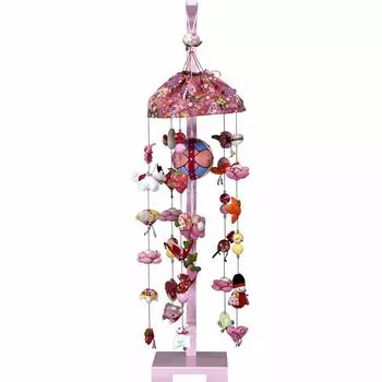 Hanging Hina Hanging Decoration Hina Doll Peach Blossom Princess Medium Size Comes with Decoration Stand (Height 90cm)