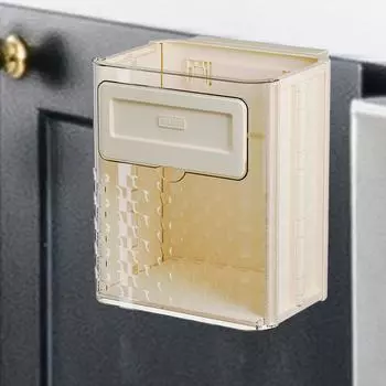 Hanging Kitchen Trash Can 12L Large Capacity Thick Save Space Hanging Kitchen Waste Bins for Bedroom RV Camping Cupboard Kitchen серый