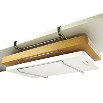 Hanging Rack Cutting Board Holder Cutting Board Stand Made of Stainless Steel No Drilling Required No Screws Required Made in Japan 18-8 серебряный