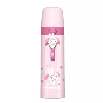 Hangyodon Kuromi Water Vacuum 316 Stainless Commuting to Cold Heat Character Celebration Bottle, Thermos, Children s Gift, Insulated, 500ml, Steel,
