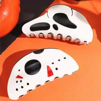 HangZhi забавная заколка для волос на Хэллоуин, большой череп, голова акулы, коготь, Y2K, аксессуары для волос для женщин и девочек, 2025, новые ювелирные изделия